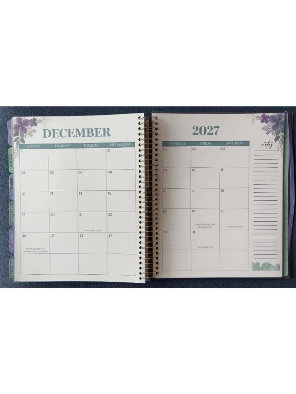 Planner 17 Month 2026-27 DRAGONFLY Month Day Week Organizer Calendar 9